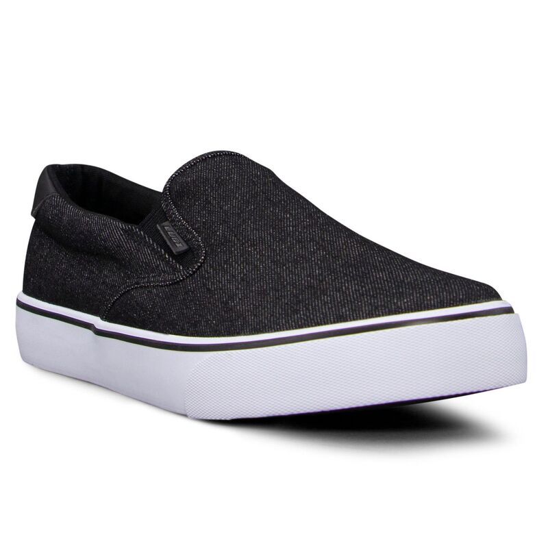 ラグズ メンズ シューズ スニーカー デニム Lugz Clipper DenimenslipOn Shoes Black White ホワイト