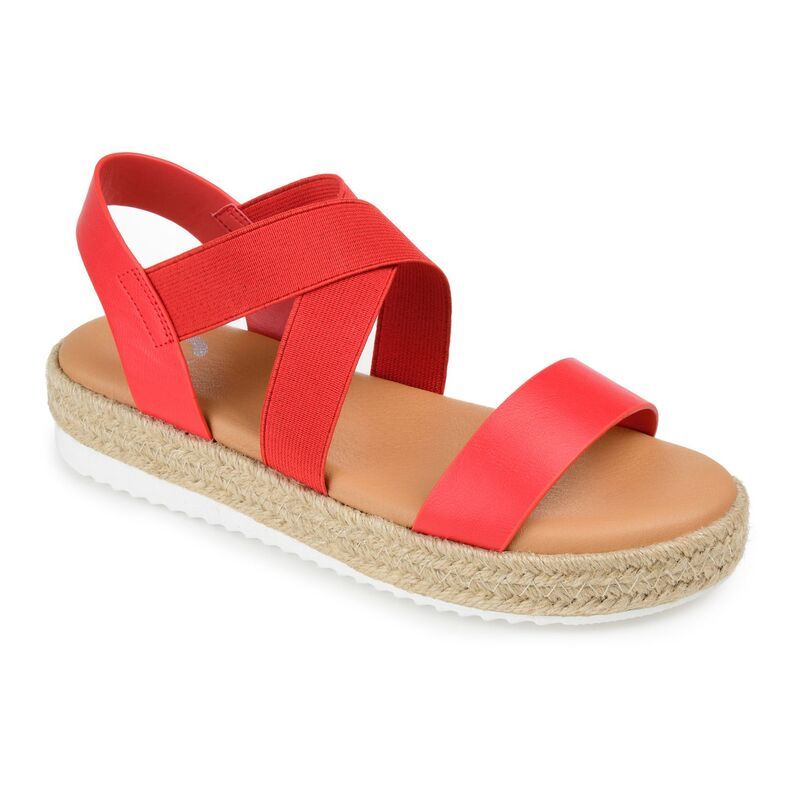 ジュルネ コレクション レディース シューズ サンダル Journee Collection Caroline Womens Espadrille Sandals Red レッド