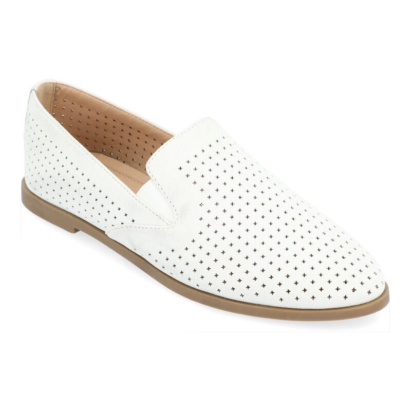 ジュルネ コレクション レディース シューズ サンダル Journee Collection Lucie Womens Flats White ホワイト