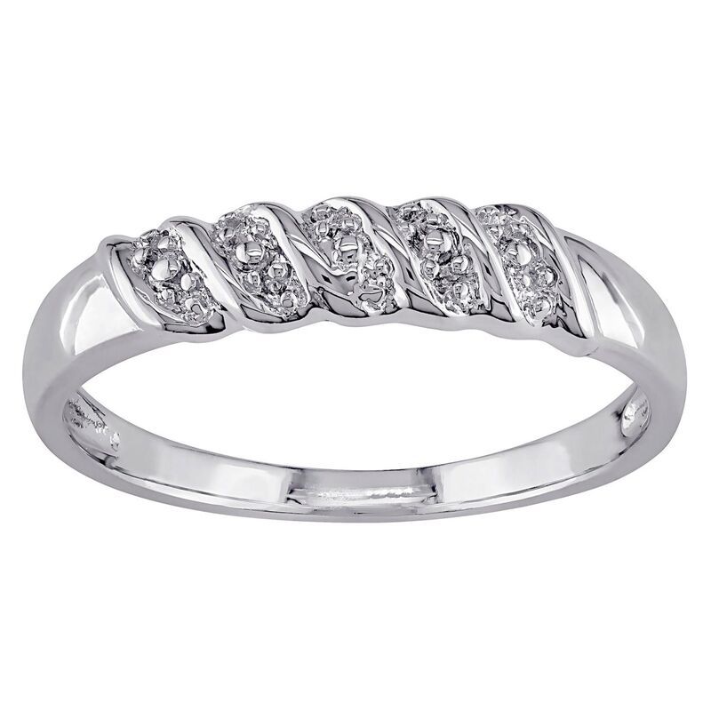 ステラ グレース レディース アクセサリー リング Stella Grace Sterling Silver Braidedesign Wedding Band Sterling シルバー