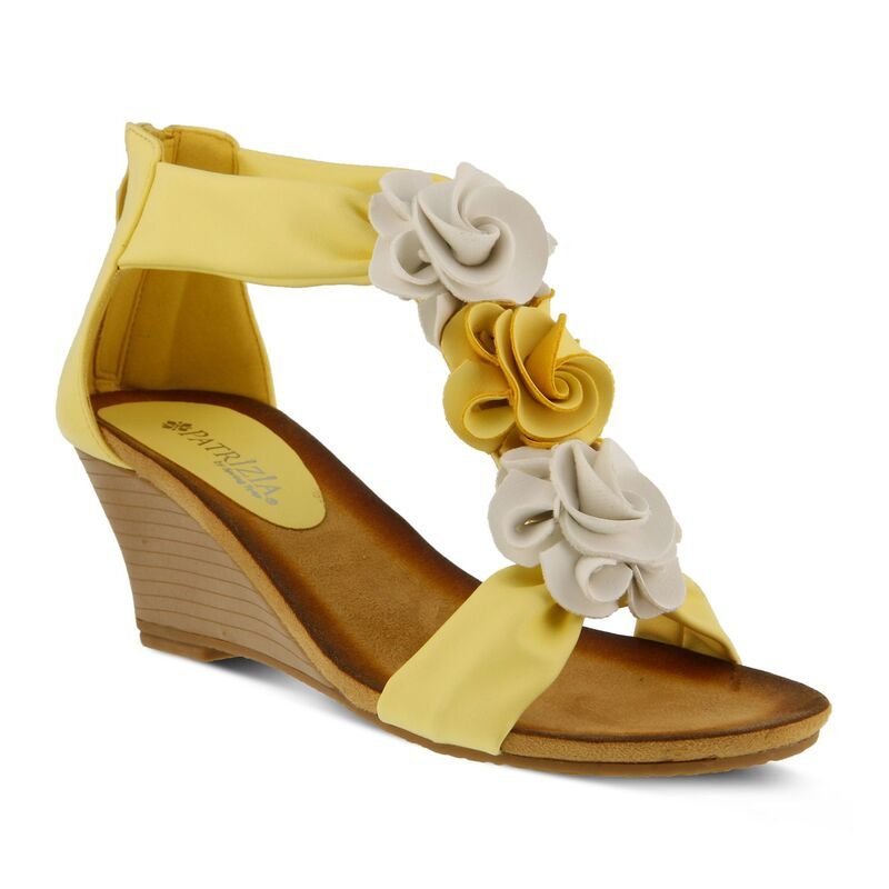 パトリシア レディース シューズ サンダル Patrizia Harlequin Womens Wedge Sandals Light Yellow イエロー