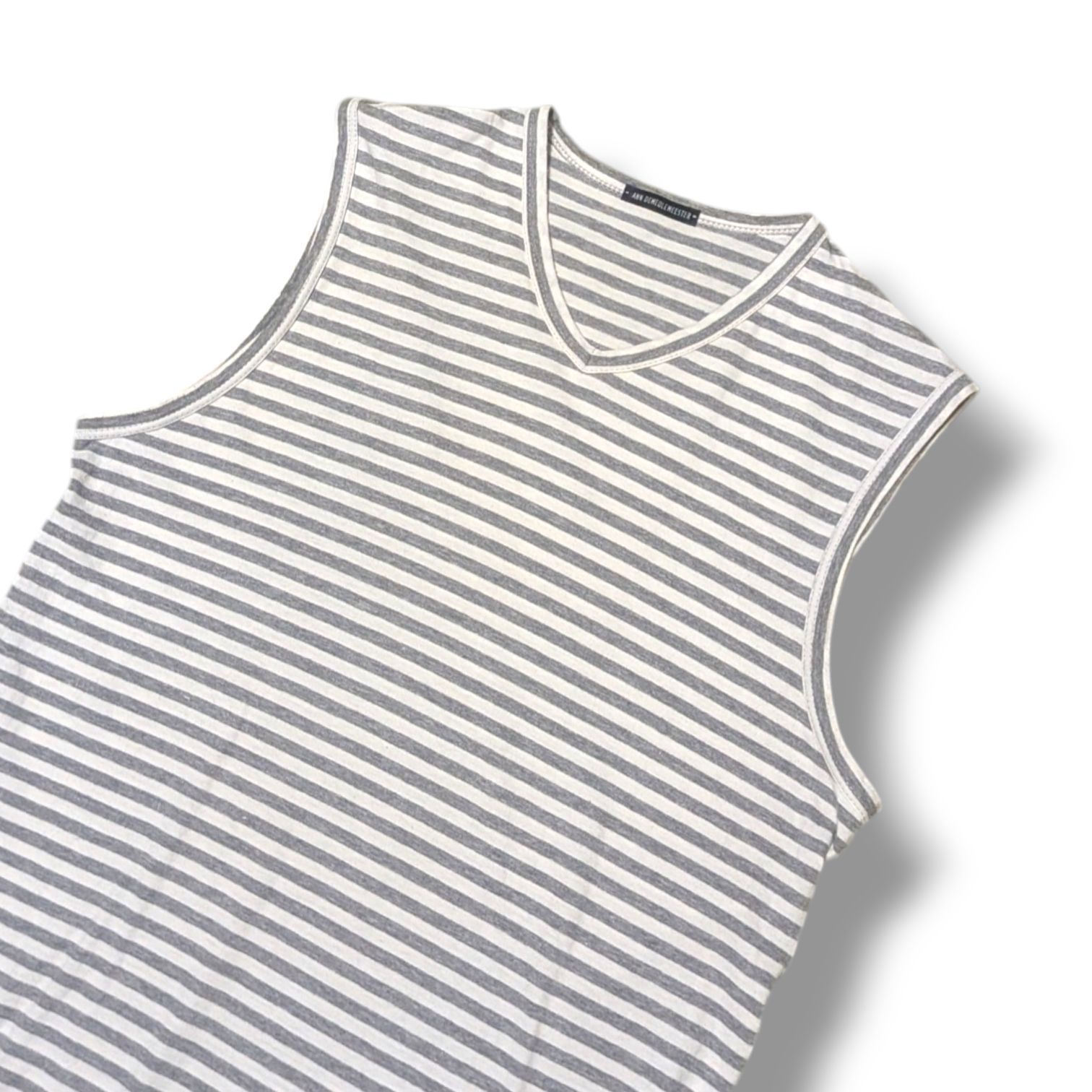 Ann Demeulemeester アンドゥムルメステール ボーダー ノースリーブ 
