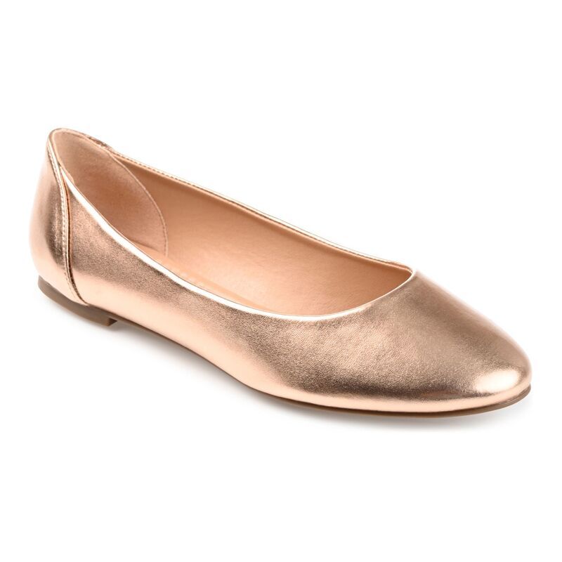 ジュルネ コレクション レディース シューズ サンダル Journee Collection Kavn Womens Comfort Sole Ballet Flats Rose Gold ゴールド