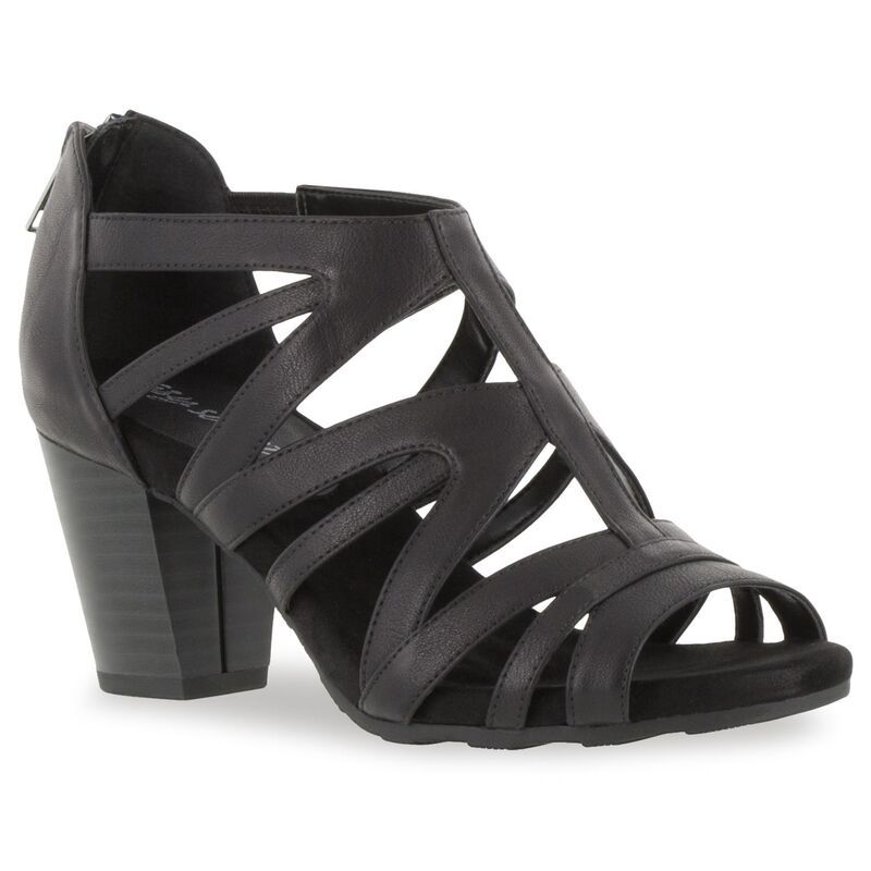 イージーストリート レディース シューズ サンダル ヒール Easy Street Amaze Womens Higheel Sandals Black ブラック