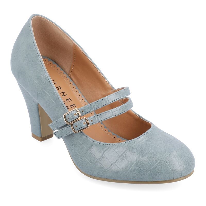 ジュルネ コレクション レディース シューズ パンプス ヒール Journee Collection Windy Womens Mary Jane Higheels Blue ブルー