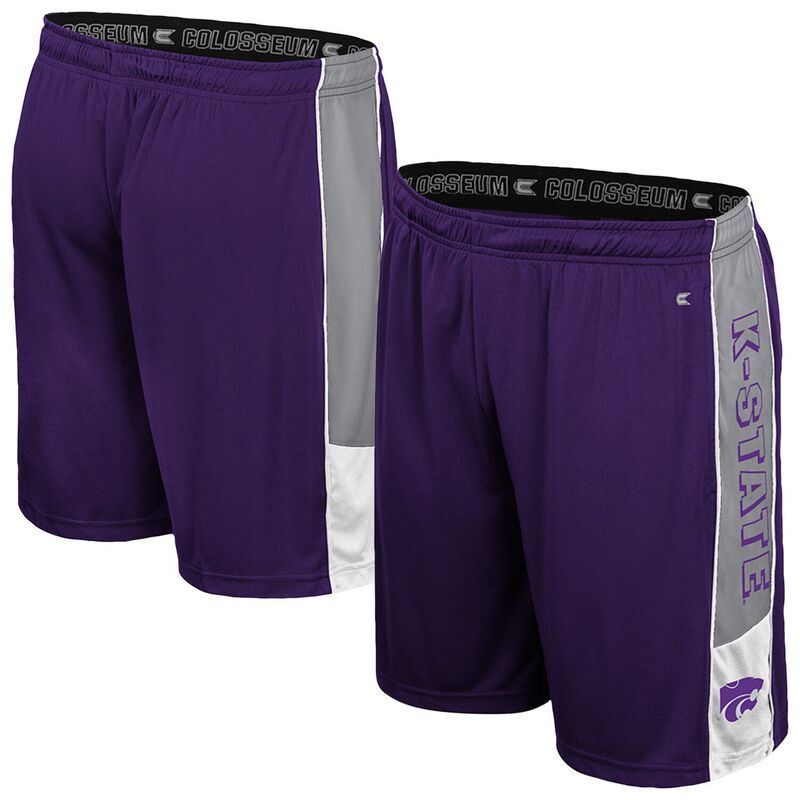 コロシアム メンズ ボトムス ハーフパンツ・ショーツ ショートパンツ Mens Colosseum Purple Kansastate Wildcats Quantum Shorts Kst Purp