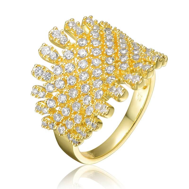 アンブランデッド レディース アクセサリー リング Unbranded Gold Tone Cubic Zirconia Clusteringold Tone ゴールド 13,110円
