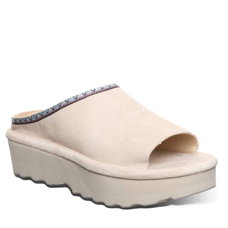 ベアパウ レディース シューズ サンダル プラットフォーム Bearpaw Navigate Womens Platform Slide Sandals Camel キャメル