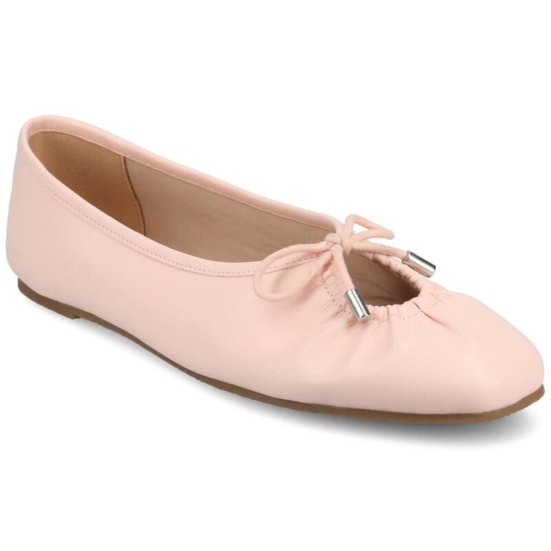 ジャーニー レディース シューズ サンダル Journee Callee Medium and Wide Width Womens Ballet Bow SlipOn Dress Flats Pink