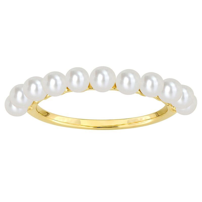 ステラ グレース レディース アクセサリー リング Stella Grace 14k Gold Freshwater Cultured Pearl Single Row Ring 14k Gold ゴ