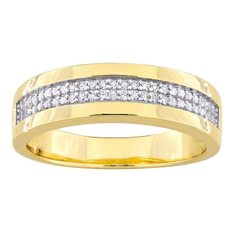 ステラ グレース メンズ アクセサリー リング Stella Grace Mens 18k Gold Over Silver 110 CaratW Diamond Anniversary Ringol