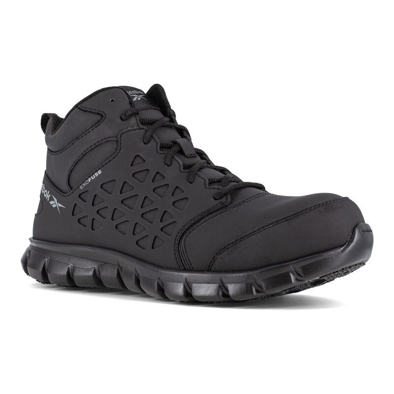 リーボック メンズ シューズ ブーツ・レインブーツ アンクル Reebok Sublite Cushion Work Mens CompositeToe Ankle Boots Black ブラック