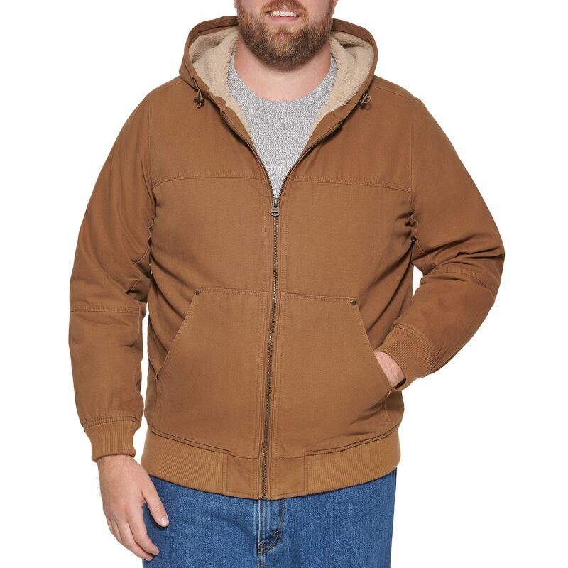 リーバイス メンズ アウター ジャケット・ブルゾン トール Big TallevisR Sherpa Lined Trucker Jacket Brown ブラウン