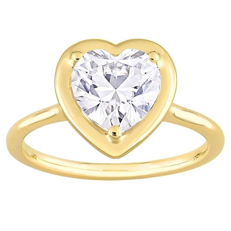 ステラ グレース レディース アクセサリー リング Stella Grace 10k Yellow Gold LabCreated Moissanite HeartShaped Engagement