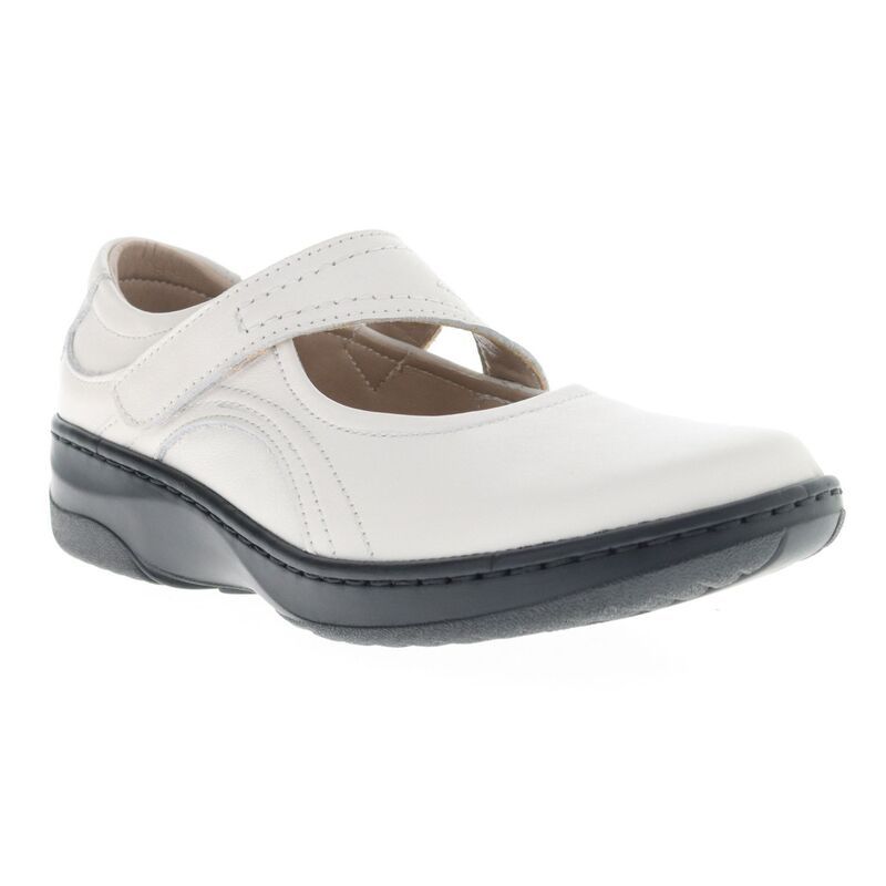 プロペット レディース シューズ サンダル レザー Propet Golda Womens Leather Mary Jane Shoes White Onyx ホワイト
