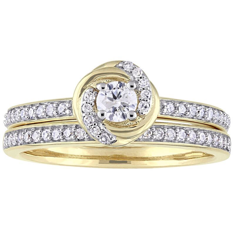 ステラ グレース レディース アクセサリー リング Stella Grace 10k Gold 12 CaratW Diamond Engagement Ring Set 10k Gold ゴールド