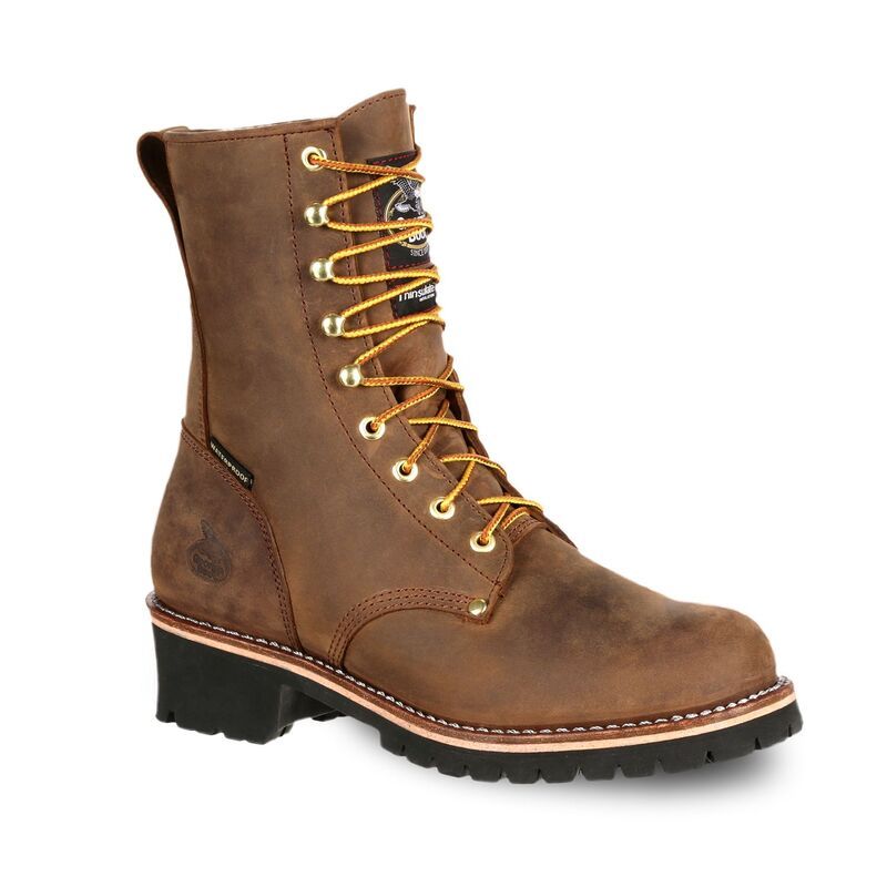 ジョージアブーツ メンズ シューズ ブーツ・レインブーツ Tシャツ Georgia Boots Logger Insulated Mens Waterproof Steel Toe Work Boot