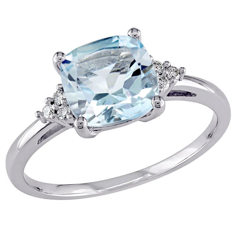 ステラ グレース レディース アクセサリー リング Stella Grace 10K White Gold Blue Topaz Diamond Accent Ring 10k White Gold