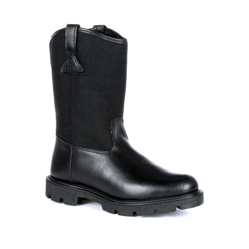 ロッキー メンズ シューズ ブーツ・レインブーツ Rocky Mens PullOn Wateresistant Work Boots Black ブラック