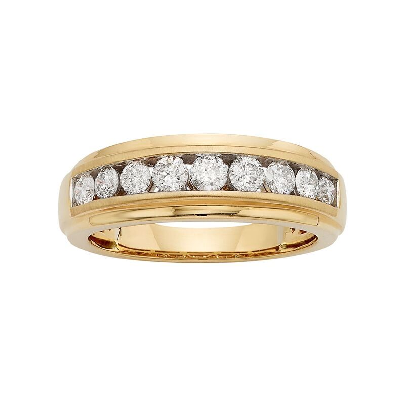 アンブランデッド メンズ アクセサリー リング Unbranded The Regal Collection Mens 14k Gold IGL Certified 1 CaratW Diamond
