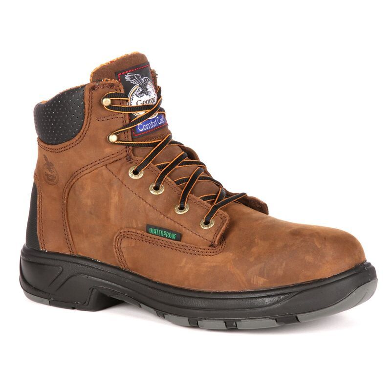 ジョージアブーツ メンズ シューズ ブーツ・レインブーツ Georgia Boots Fixpoint Mens 6in Waterproof Work Boots Brown ブラウン