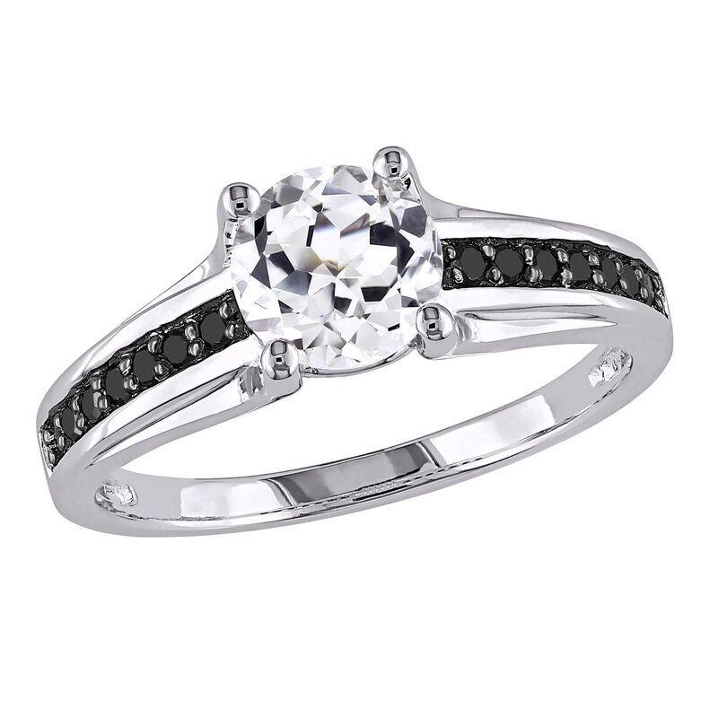 ステラ グレース レディース アクセサリー リング Stella Grace LabCreated White Sapphire and Black Diamond Engagement Ring i