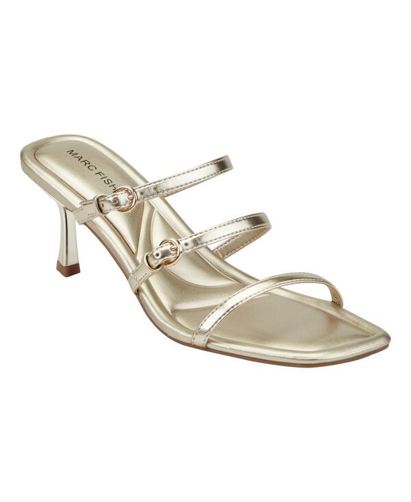 マークフィッシャー レディース シューズ スリッポン・ローファー サンダル Marc Fisher Womens Dressi Strappy SlipOn Dressandals Gold ゴールド