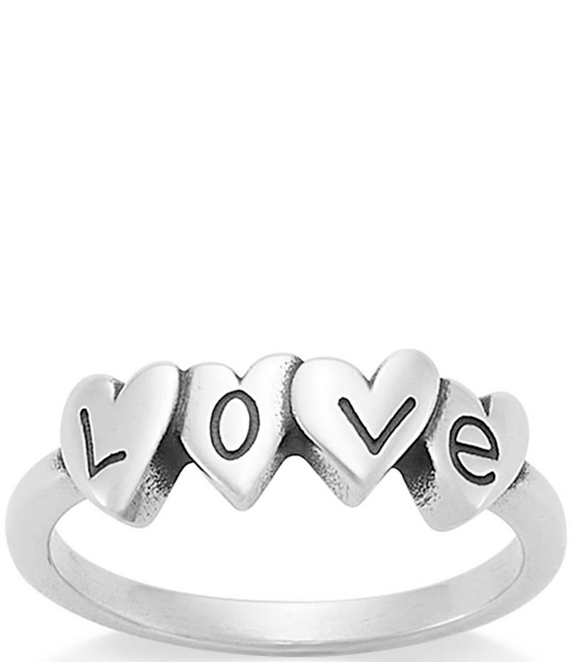 ジェームズ エイヴリー レディース アクセサリー 指輪 James Avery Love and Hearts Band Ring Sterling Silver シルバー