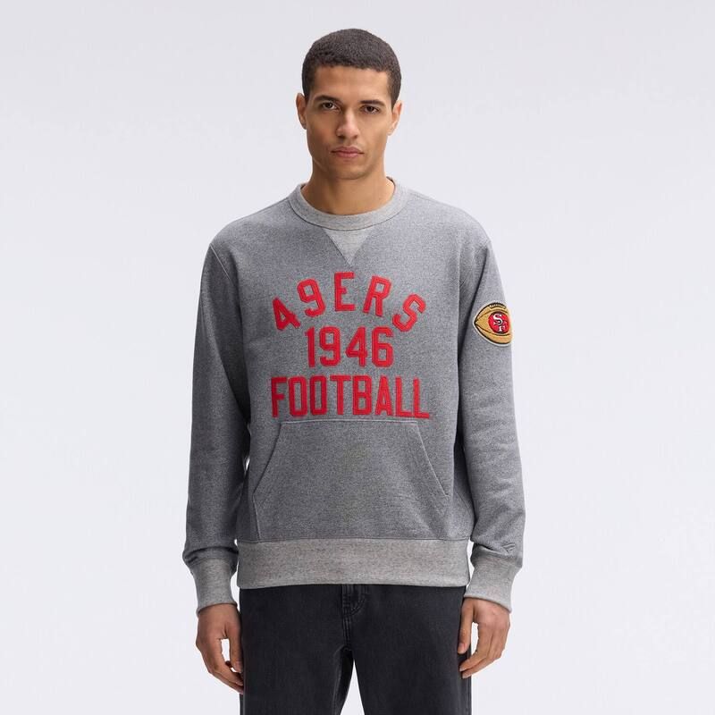 ファナティクス メンズ トップス Tシャツ スウェット フリース Fanatics Athletic Heather Gray San Francisco 49ers IconicFleece Poc