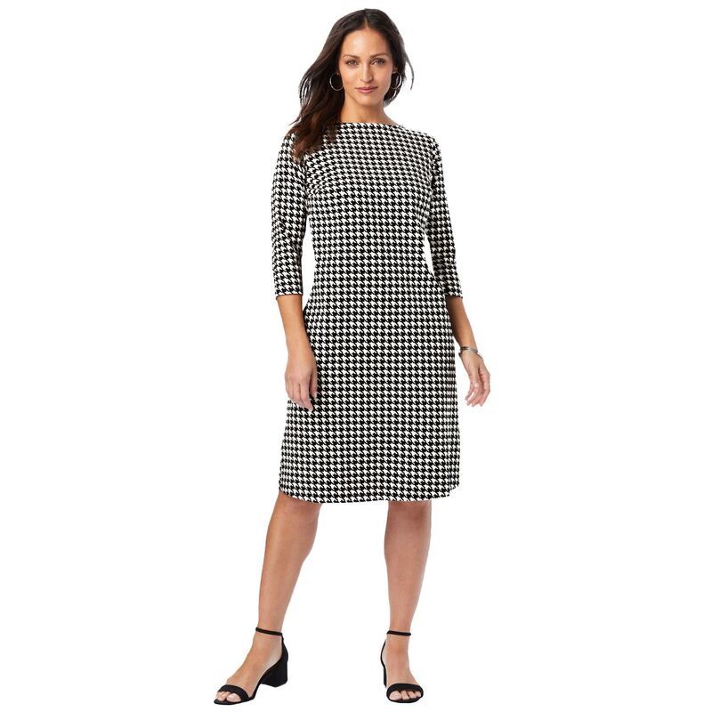ジェシカロンドン レディース トップス ワンピース プラスサイズ コットン Jessica London Womens Plusize Stretch Cotton Boatneck Shift Dr