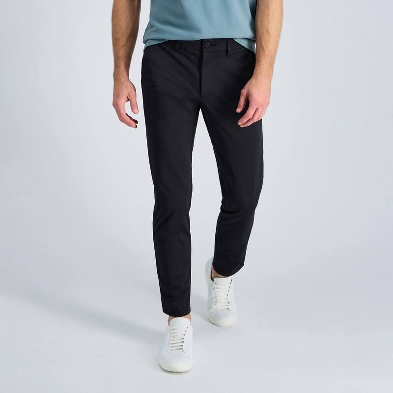 ハガー メンズ ボトムス カジュアルパンツ Mens Haggar Sportravel Performance Straight Fit Flat Front Pants Black ブラック