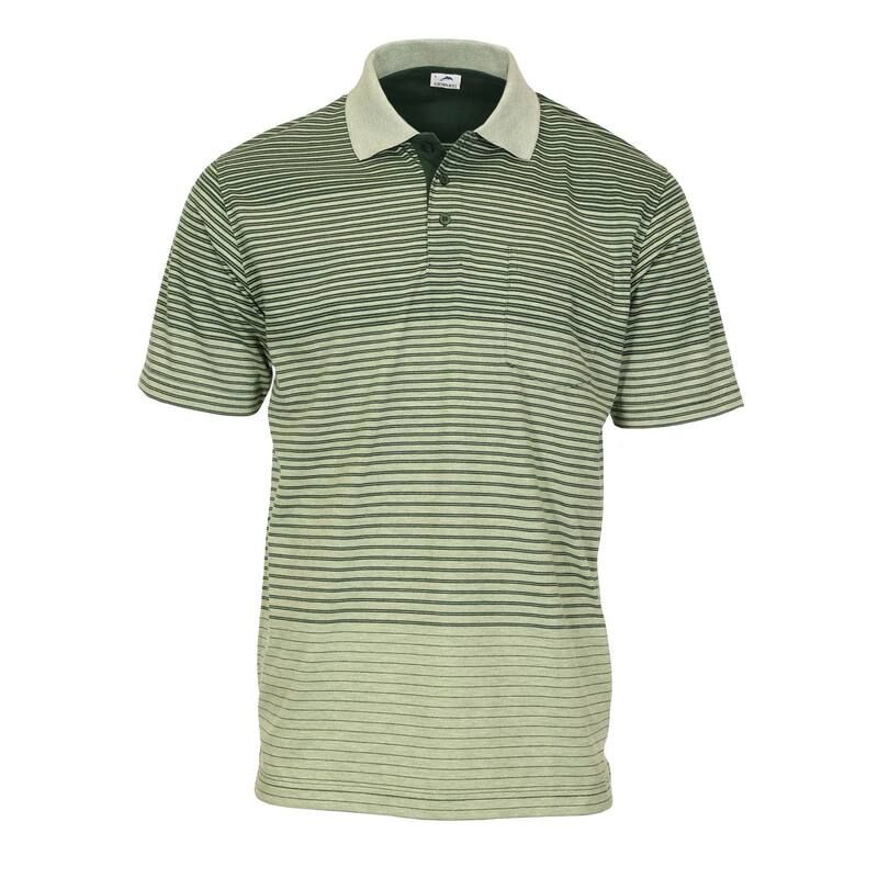 ジョベルティ メンズ トップス Tシャツ ポロシャツ Gioberti Mens Pin Stripe Short Sleeve Polo W Chest Pocket Hunter Green グリ