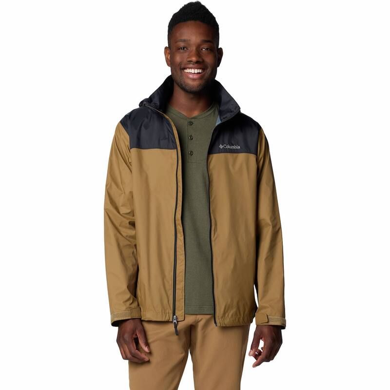 コロンビア メンズ アウター ジャケット・ブルゾン トール Big Tall Columbia Glennaker Lake II Hooded Rain Jacket Delta Black ブラッ