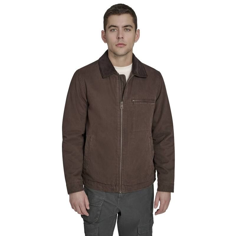 リーバイス メンズ アウター ジャケット・ブルゾン コットン Mens Levis Cotton Detroit Jacket Chocolate Brown ブラウン
