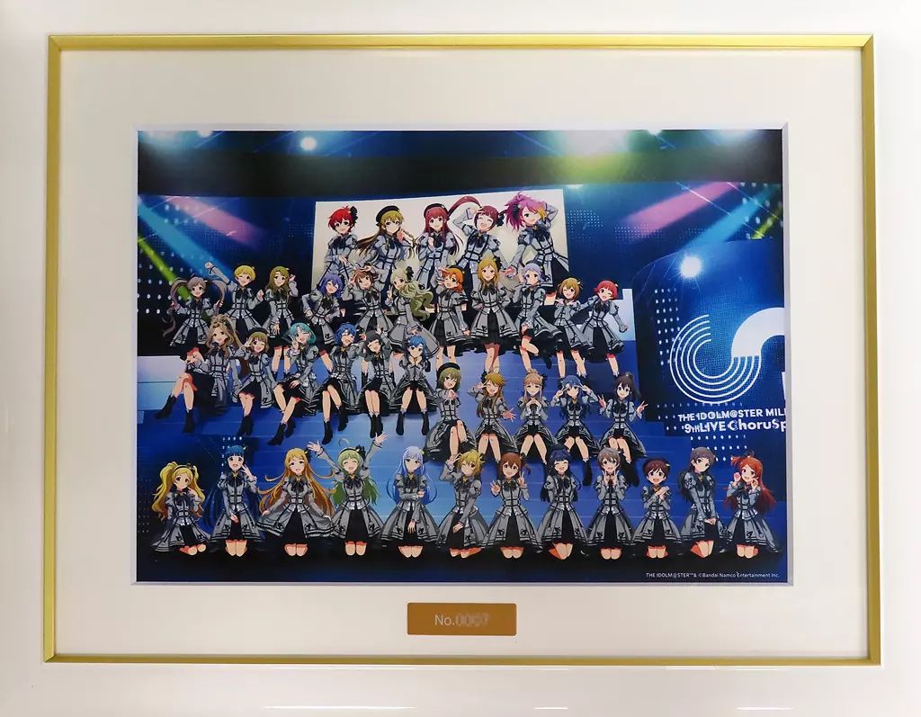 【中古】原画イラストボード シリアルナンバー入)付属品付)アイドルマスターミリオンライブ 9thLIVE 公式キャラファイングラフ