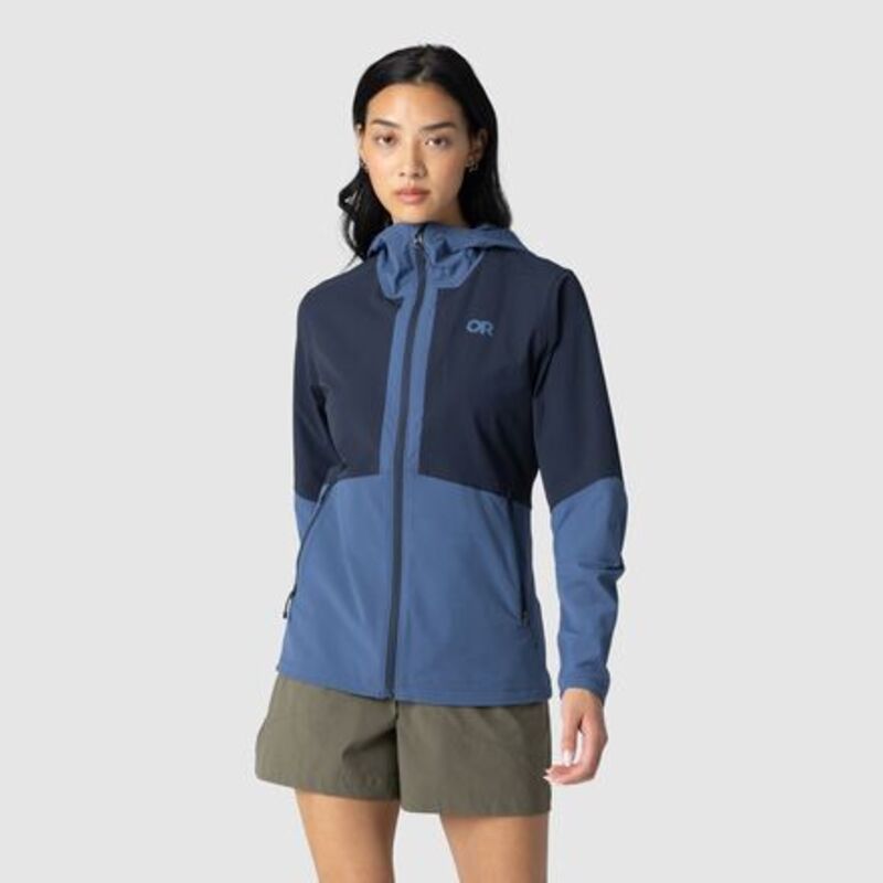 アウトドアリサーチ レディース アウター ジャケット・ブルゾン フーデッドジャケット Outdooresearch Ferrosi Hooded Jacket WomenskylineDark Nav