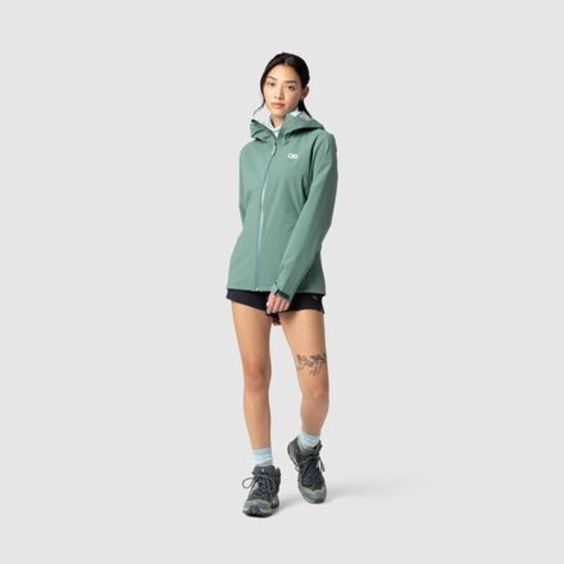 アウトドアリサーチ レディース アウター ジャケット・ブルゾン Outdooresearch Stratoburstretch Rain Jacket Womens Malachite