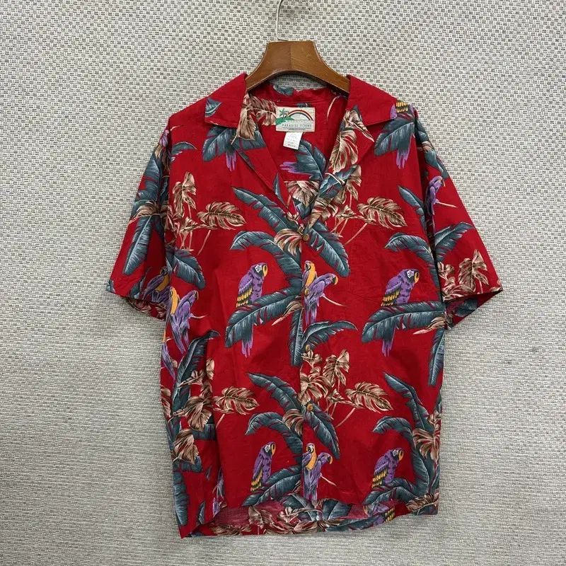 Paradise Found 90s ハワイアン 半袖 シャツ M D04718
