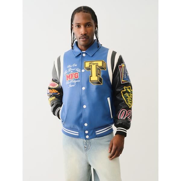 トゥルーレリジョン メンズ アウター ジャケット・ブルゾン True Religion True Pu Jacket Sn99 Blue Black ブラック 28,656円