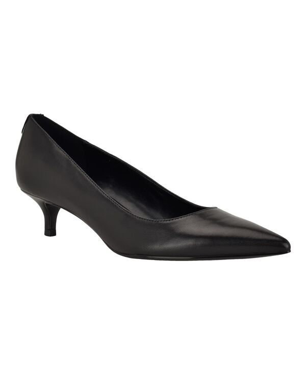 カルバンクライン レディース シューズ スリッポン・ローファー ヒール Calvin Klein Womens Roxanna SlipOn Kitten Heel Pumps Black Leath