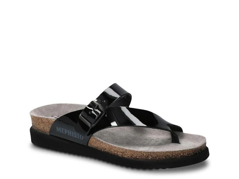 メフィスト レディース シューズ サンダル Mephisto Helen Sandal Black Patent ブラック