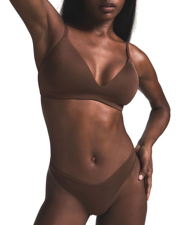 スキムズ レディース トップス シャツ SKIMS Wireless Form TShirt Demi Bra Cocoa ココア