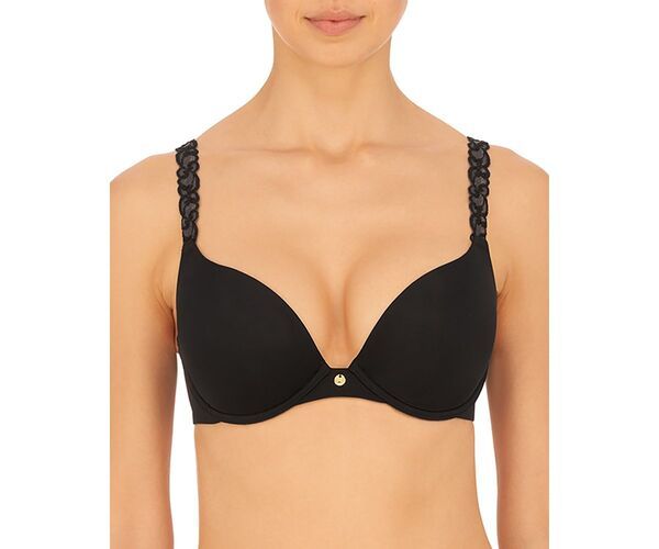 ナトリ レディース アンダーウェア ブラジャー Natori Pure Luxe PushUp Underwire Bra Black ブラック