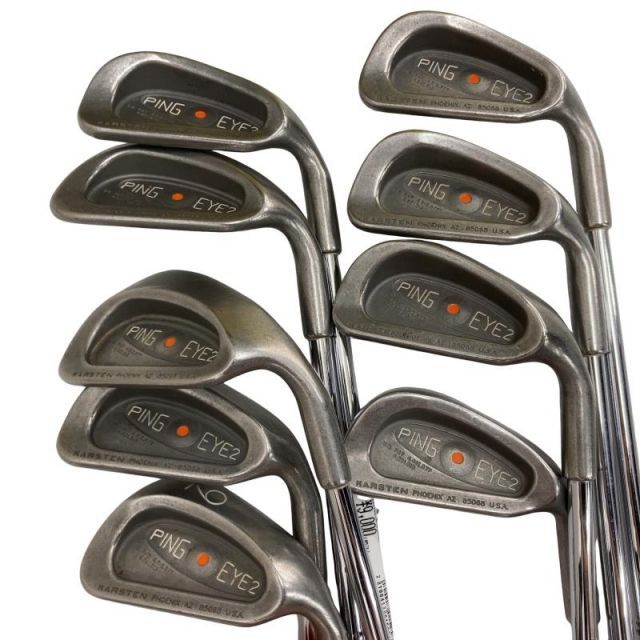 【中古】 ピン EYE 2 ステンレス 9S アイアンセット IR ZZ LITEスチール (フレックスUNI) メンズ 男性用 右利き 右用 Cランク ゴルフクラブ