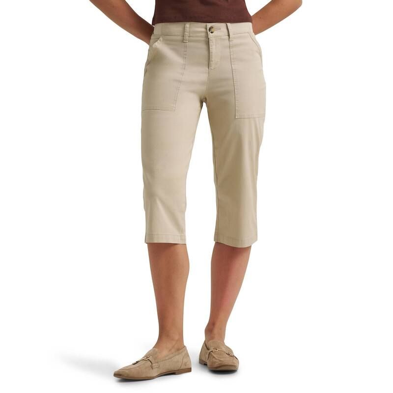 リー レディース ボトムス カジュアルパンツ Womens Lee Flex to Go Utility Skimmers Pioneer Beige ベージュ