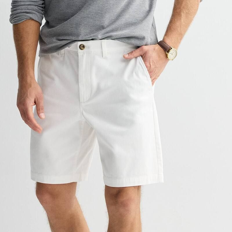ソノマ レディース ボトムス ハーフパンツ・ショーツ ショートパンツ Sonoma Goods For Life 9Inch Flexwear Flat Front Shorts White ホワイト