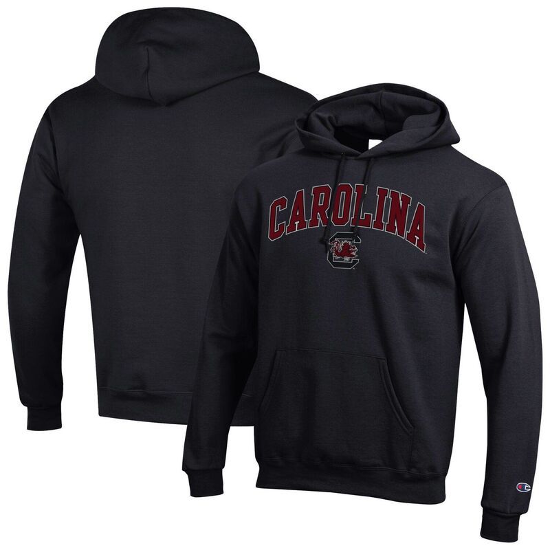 チャンピオン レディース トップス Tシャツ ロゴ パーカー MensChampion Black South Carolina Gamecocks Arch Over Logo Pullover H
