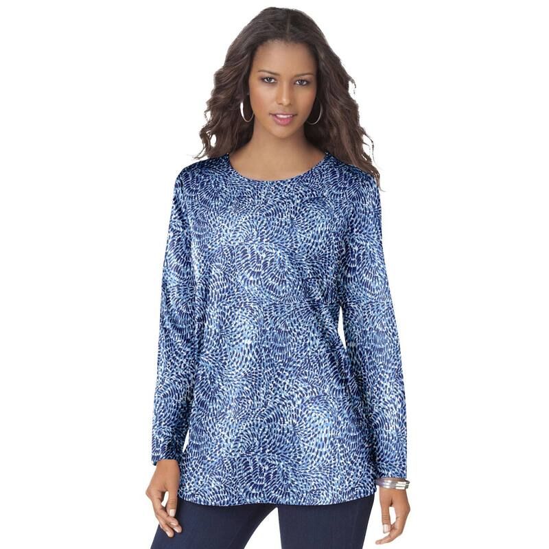 ロアマンズ レディース トップス Tシャツ クルーネック プラスサイズ コットン Roamans Womens Plusize Cotton Ultimate Long Sleeve Crewneck 9,105円