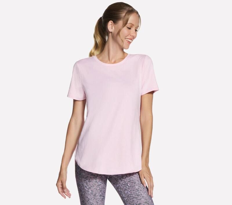 スケッチャーズ レディース トップス Tシャツ Womenskechers GOWALK GODRI SWIFTunic Pink Sugar Heather ヘザー