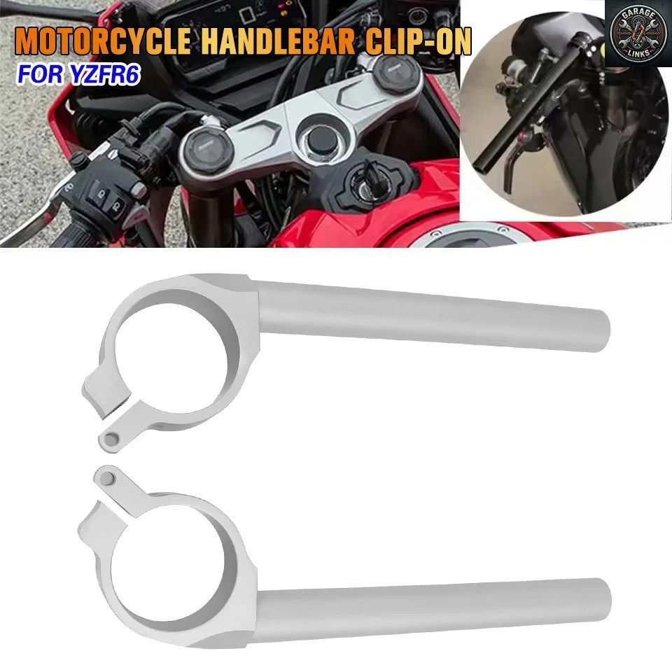 ヤマハ YZF-R6 YZFR6 2006-2012 - 16 オートバイ用フォークチューブ クリップオンハンドルバー クリップオンハンドルバーグリップ